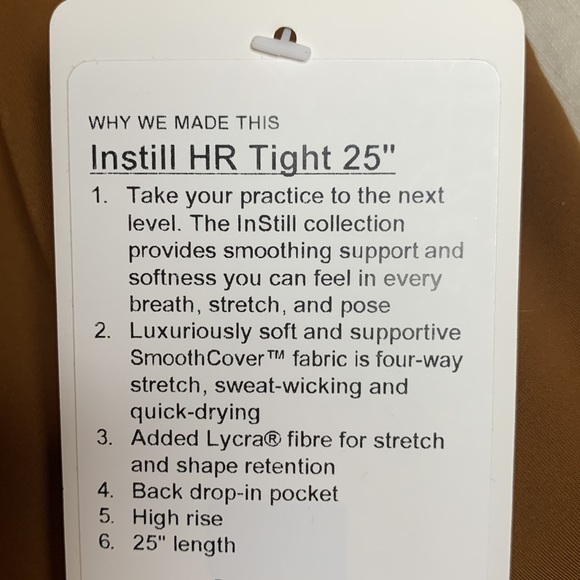 Lululemon Instill HR 25” - Picture 3 of 3